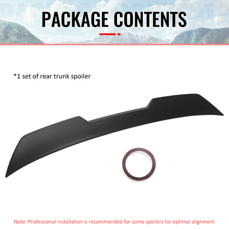 Fits 02-06 Acura RSX JDM Duckbill Trunk Spoiler Rear Tail Wing Primer Black ABS