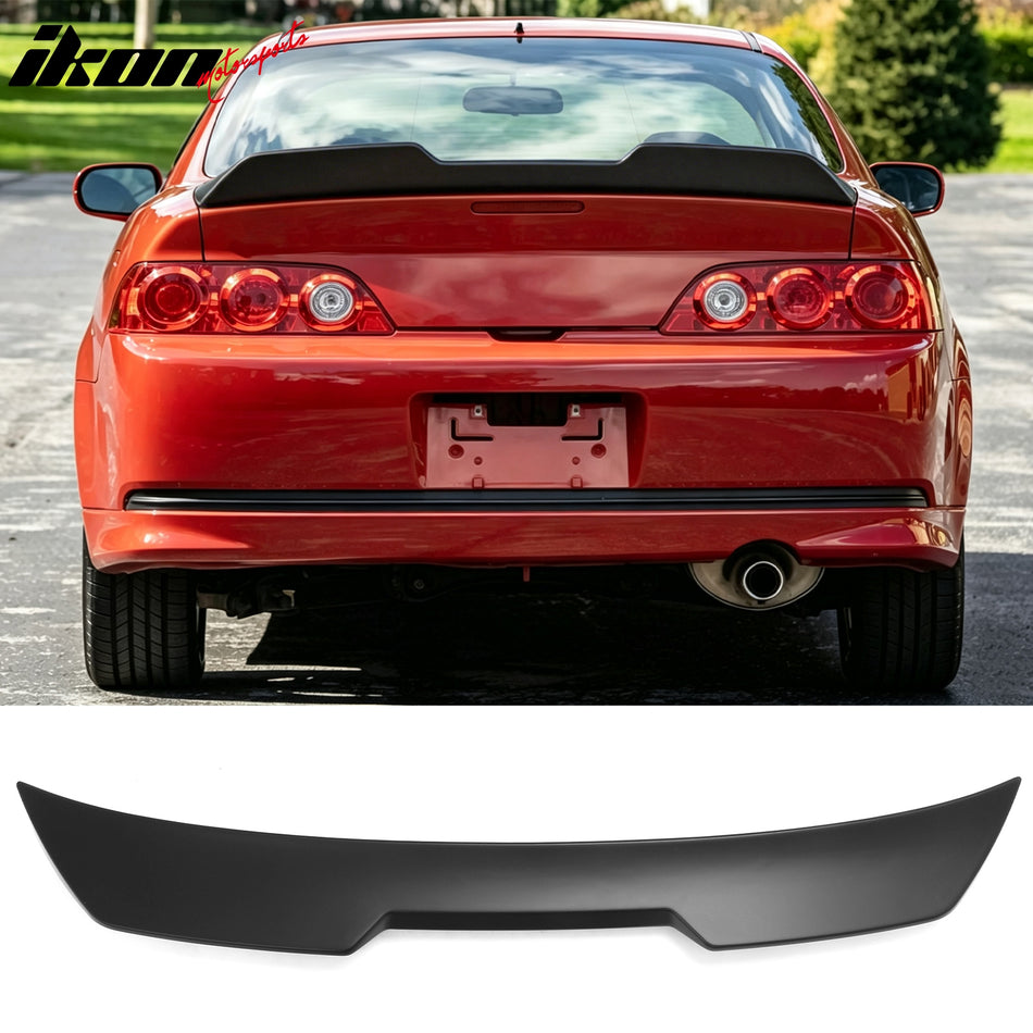2002-2006 Acura RSX JDM Duckbill Trunk Spoiler Rear Tail Wing Primer Black ABS