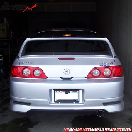Compatible With 2002-2006 Acura RSX Aspec Style Trunk Spoiler Deck Lid - ABS
