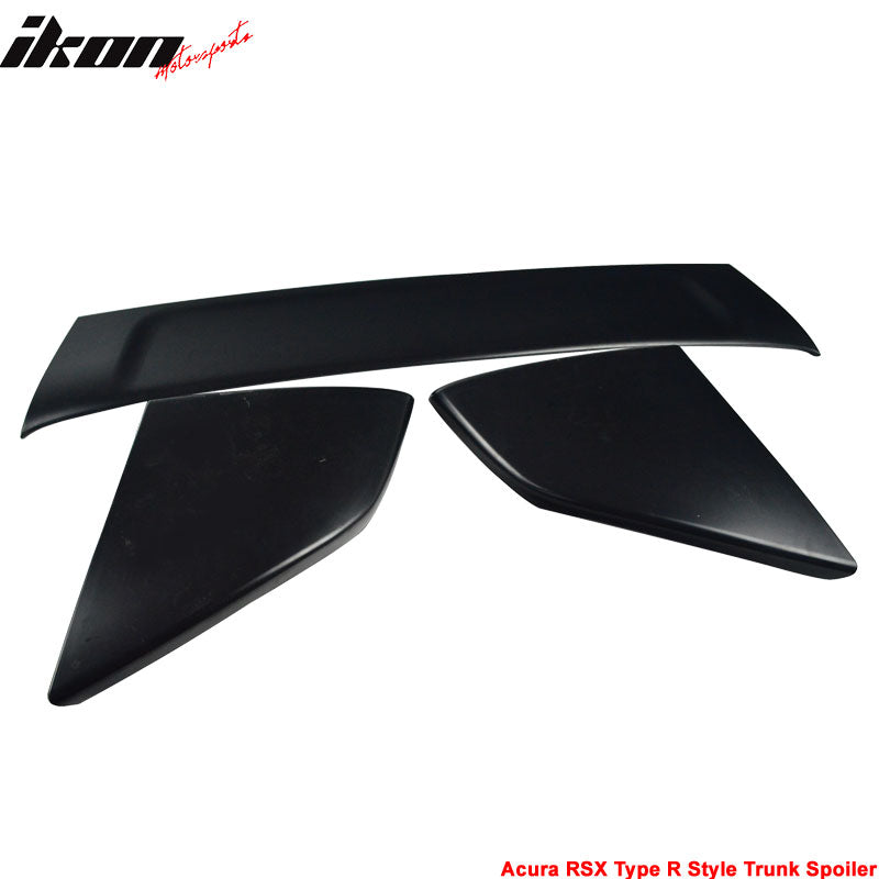 Fits 02-06 Acura RSX DC5 Type R TR Style + Aspec Style Trunk Spoiler ABS 4PCS