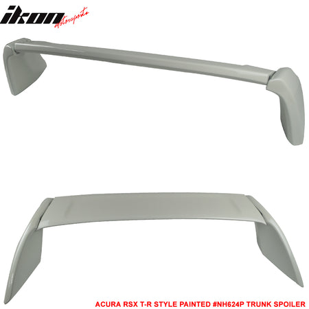 Fits 02-06 Acura RSX DC5 Type R+Aspec Style Trunk Spoiler Painted #NH624P White