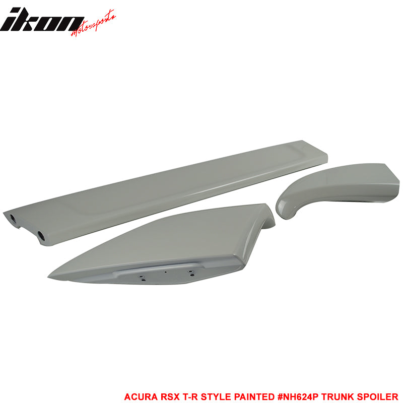 Fits 02-06 Acura RSX DC5 Type R+Aspec Style Trunk Spoiler Painted #NH624P White