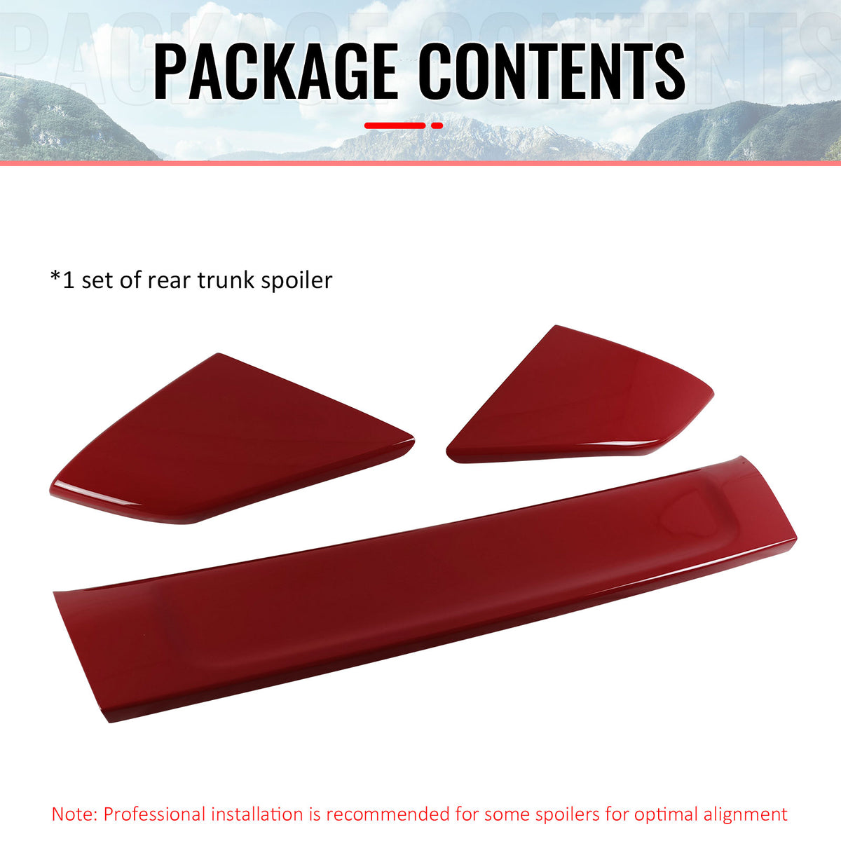 Fits 02-06 Acura RSX DC5 Type R TR Rear Trunk Spoiler Wing Painted #R81 Red 3PCS