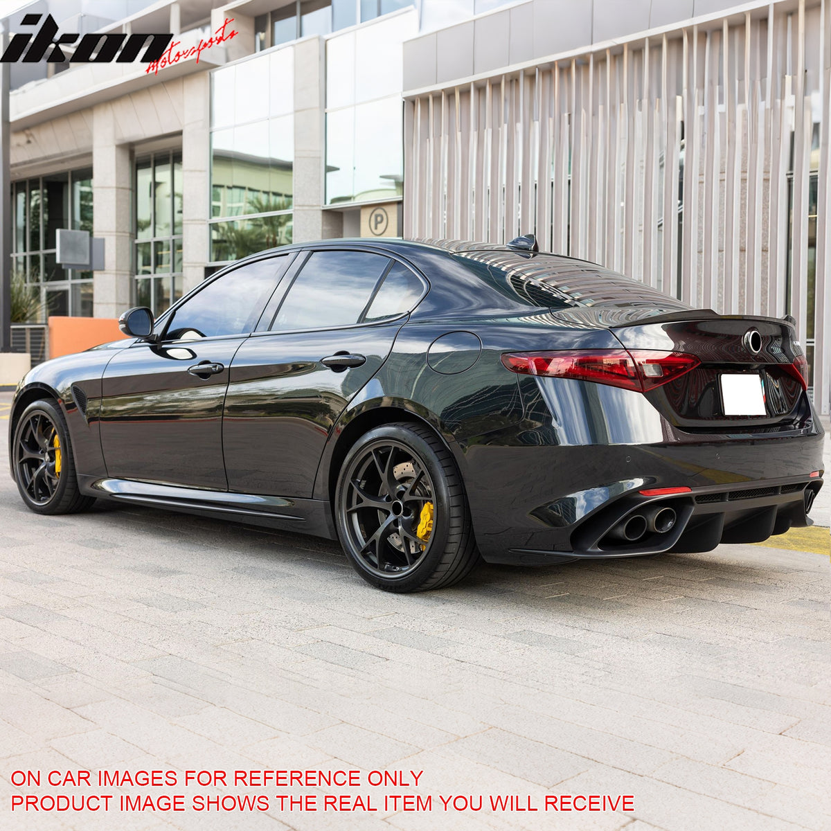 Fits 17-26 Alfa Romeo Giulia OE Style Trunk Spoiler Wing Carbon Fiber Print ABS