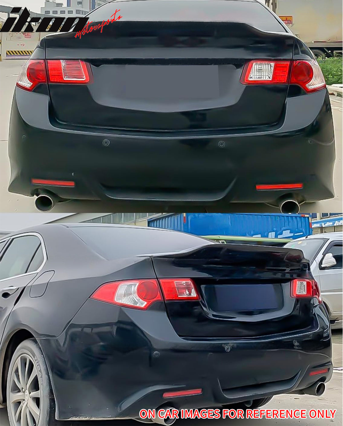 Fits 09-14 Acura TSX Sedan R Style Highkick Trunk Spoiler Wing ABS