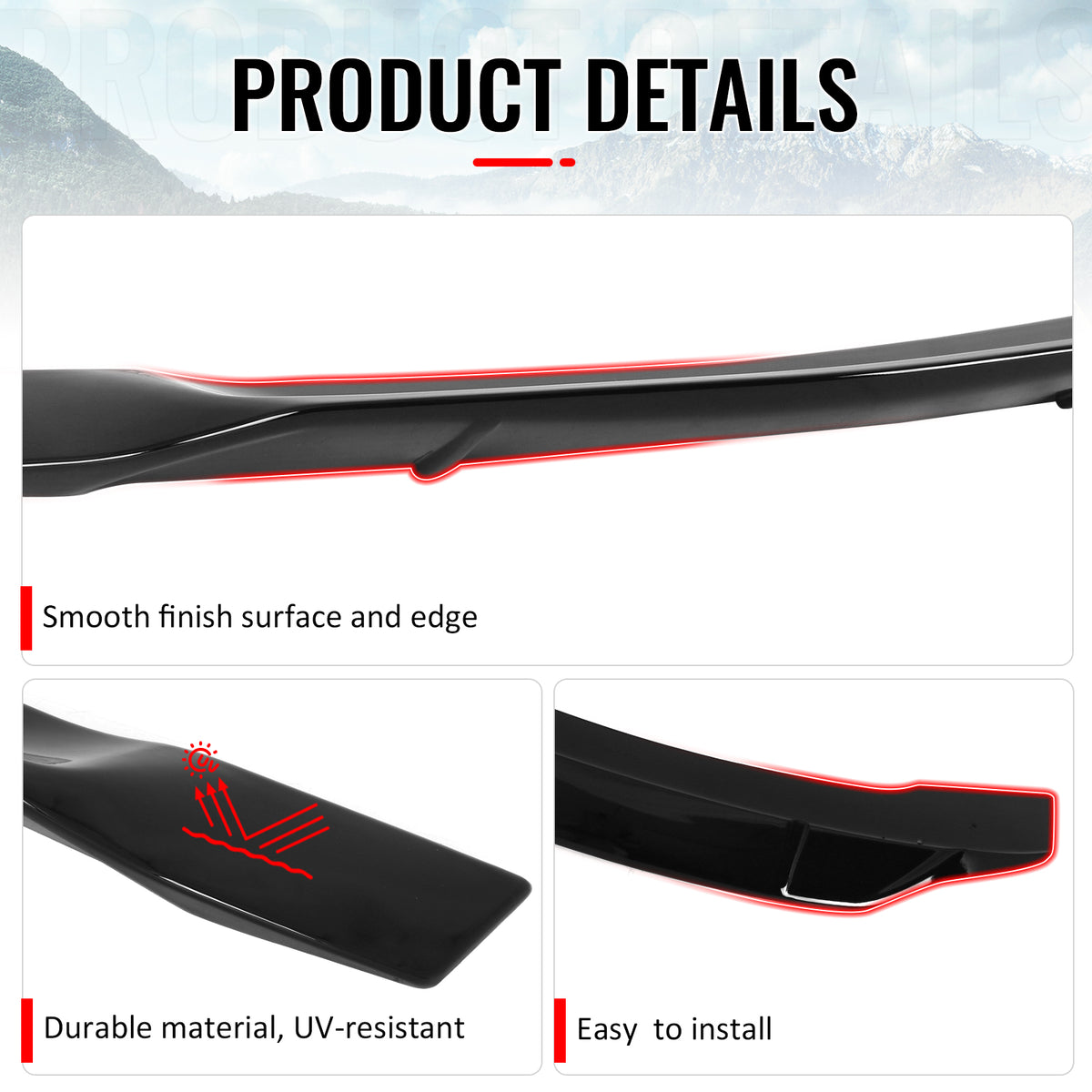 Fits 09-14 Acura TSX Sedan R Style Highkick Trunk Spoiler Wing ABS