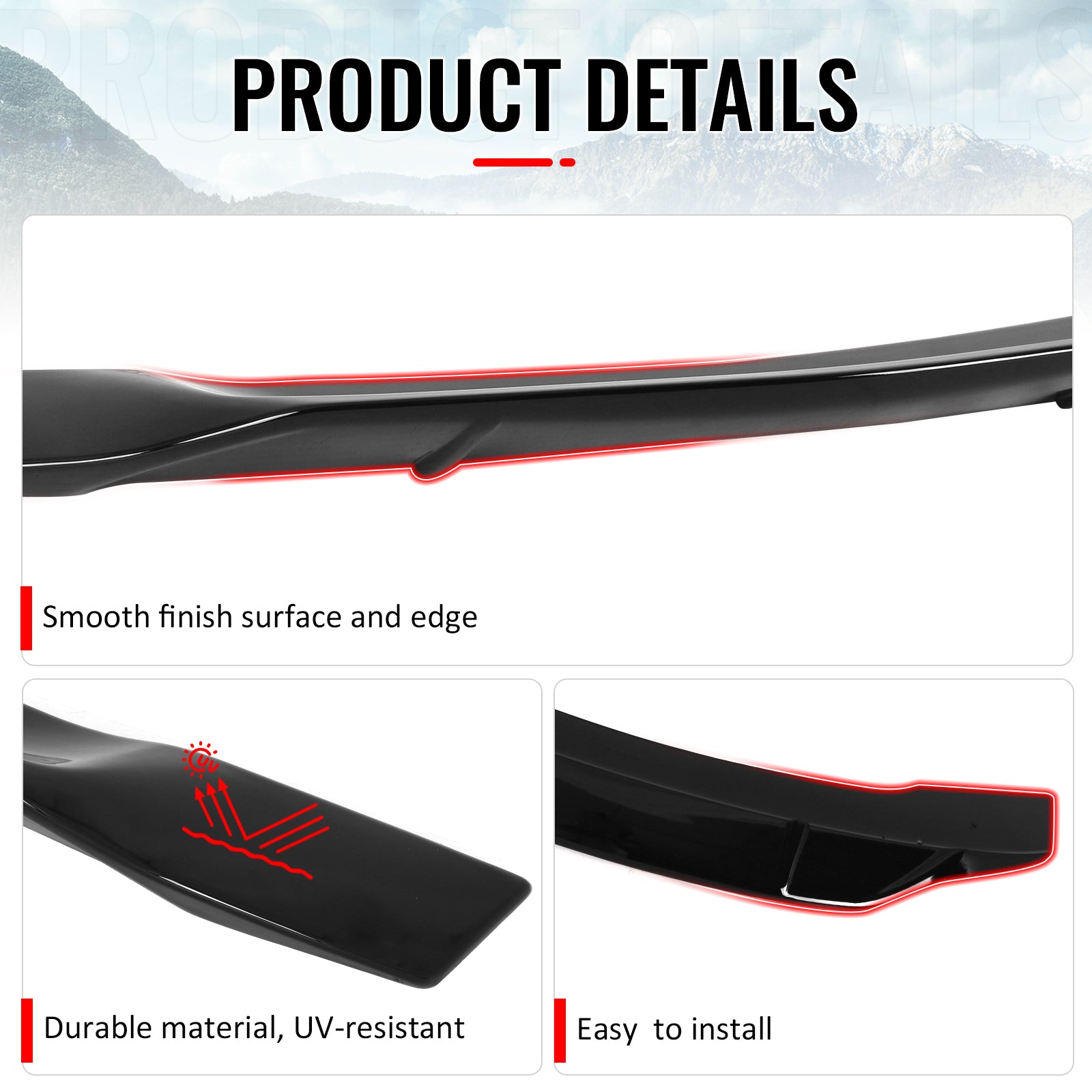 Fits 09-14 Acura TSX Sedan R Style Highkick Trunk Spoiler Wing ABS