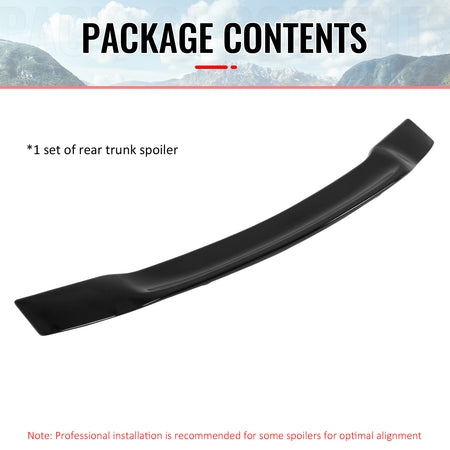 Fits 09-14 Acura TSX Sedan R Style Highkick Trunk Spoiler Wing ABS