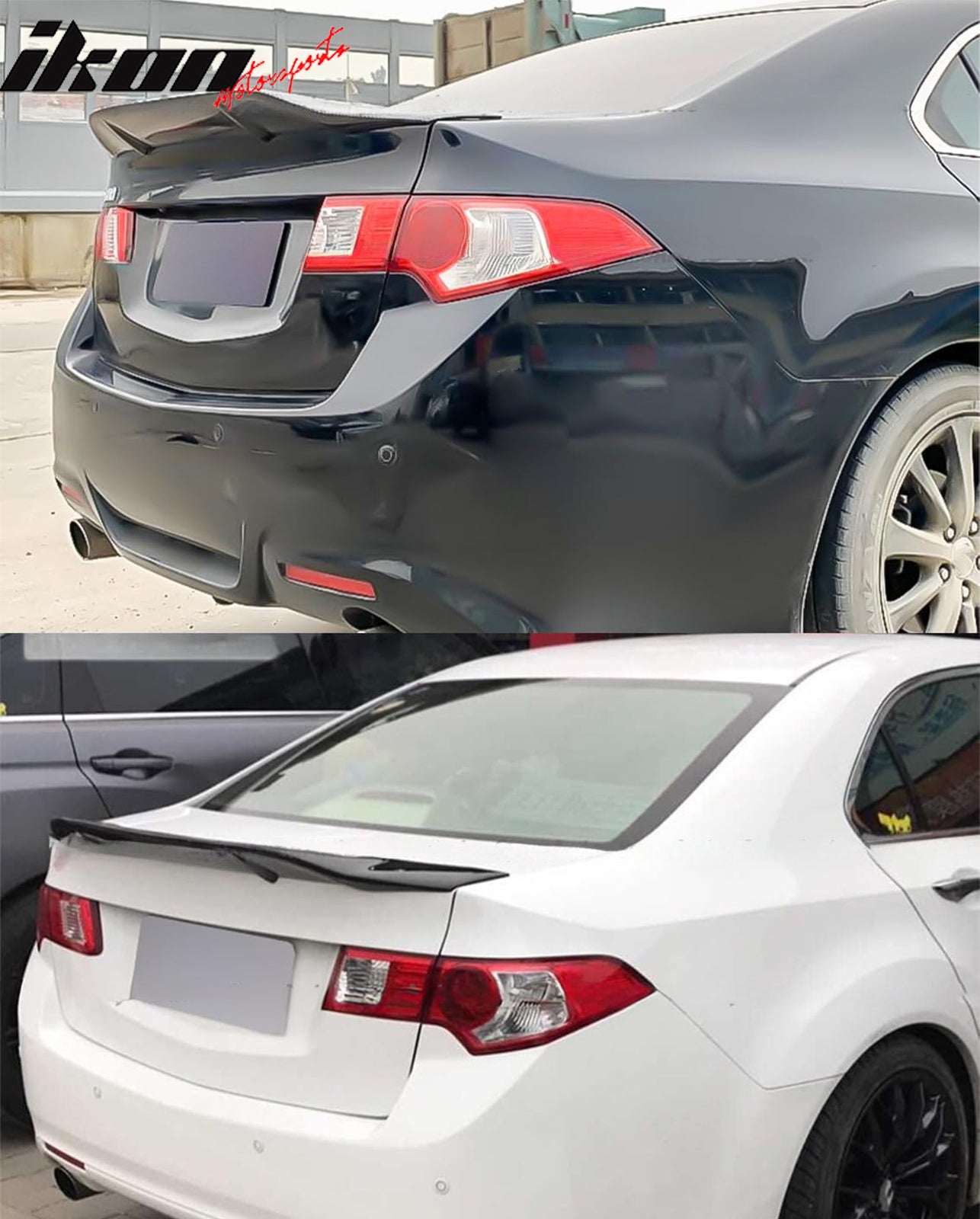 Fits 09-14 Acura TSX Sedan R Style Highkick Trunk Spoiler Wing ABS