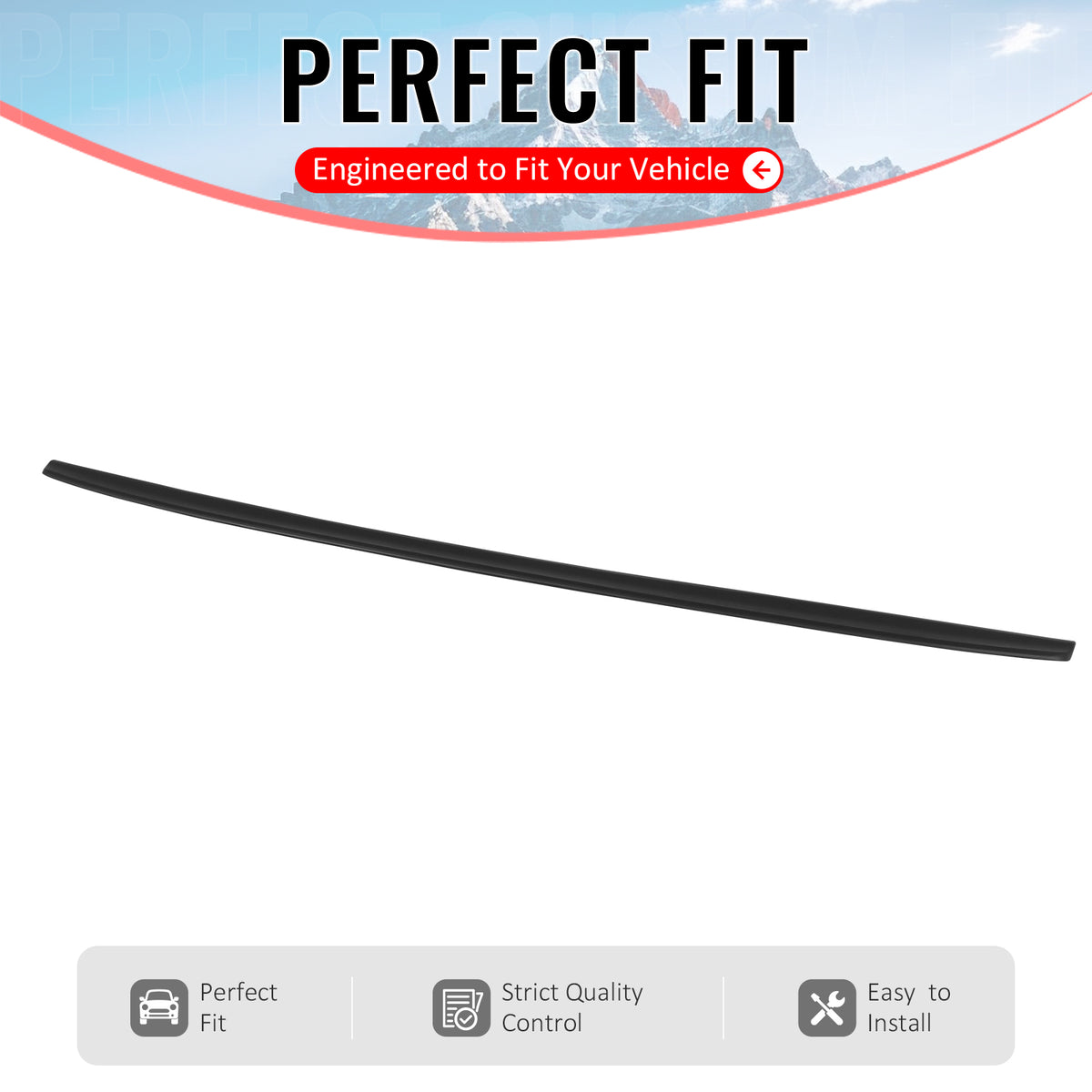 Fits 1997-2003 BMW E39 5-Series M5 IKON Style Unpainted Trunk Spoiler ABS