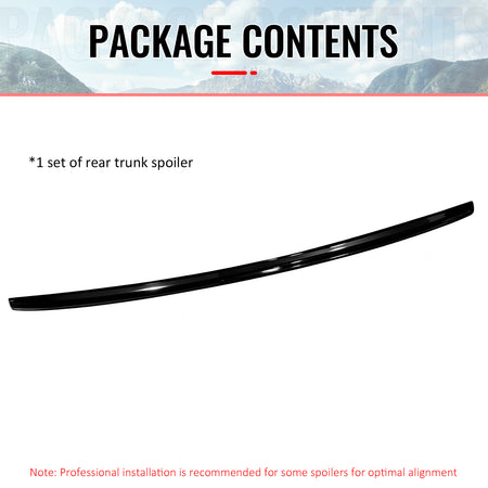 Fits 97-03 BMW 5 Series E39 M5 IKON Gloss Black Duckbill Rear Trunk Spoiler ABS