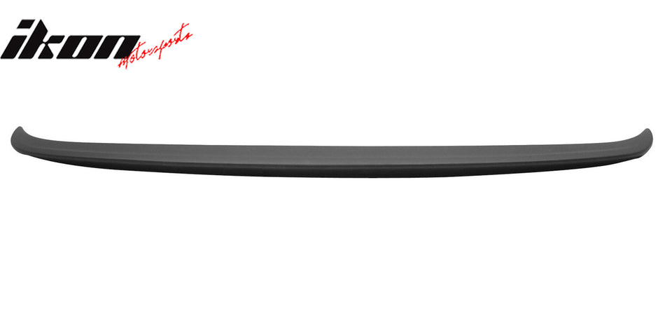 Trunk Spoiler Compatible With 2004-2010 BMW E60 5 Series, Matte Black ABS Car Exterior Trunk Spoiler Rear Wing Tail Roof Top Lid by IKON MOTORSPORTS, 2005 2006 2007 2008 2009