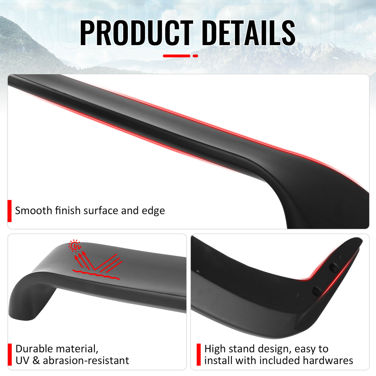 Fits 04-10 BMW E60 5 Series& M5 Sedan LTW GT Style Trunk Spoiler Wing ABS