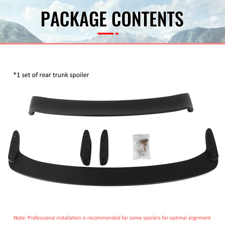 Fits 04-10 BMW E60 5 Series& M5 Sedan LTW GT Style Trunk Spoiler Wing ABS