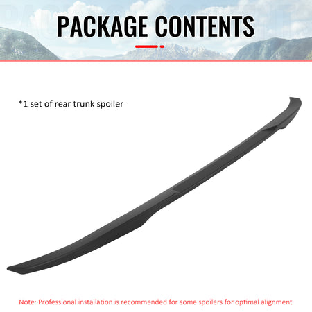 Fits 04-10 BMW E60 5 Series & M5 Sedan Rear Trunk Spoiler ABS - M4 Style