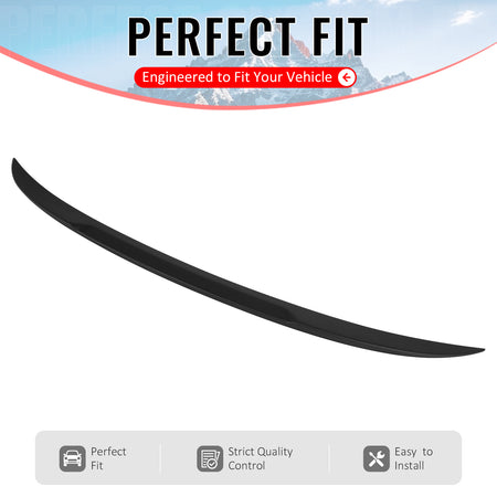 Fits 2004-2008 BMW 6-Series Coupe IKON Style Unpainted Trunk Spoiler ABS