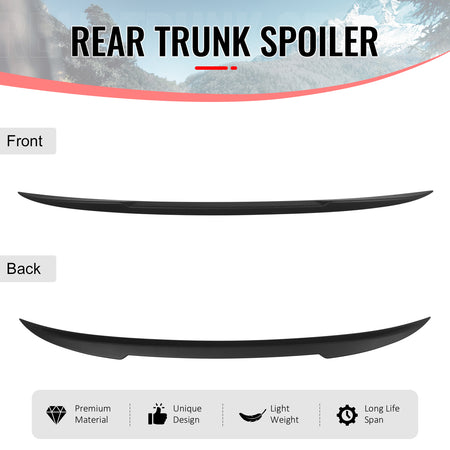 Fits 04-08 BMW E63 6 Series Coupe IKON Style Trunk Spoiler Wing Unpainted ABS