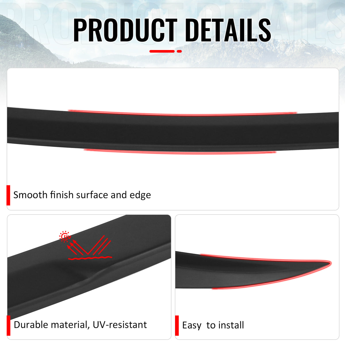 Fits 04-08 BMW E63 6 Series Coupe IKON Style Trunk Spoiler Wing Unpainted ABS