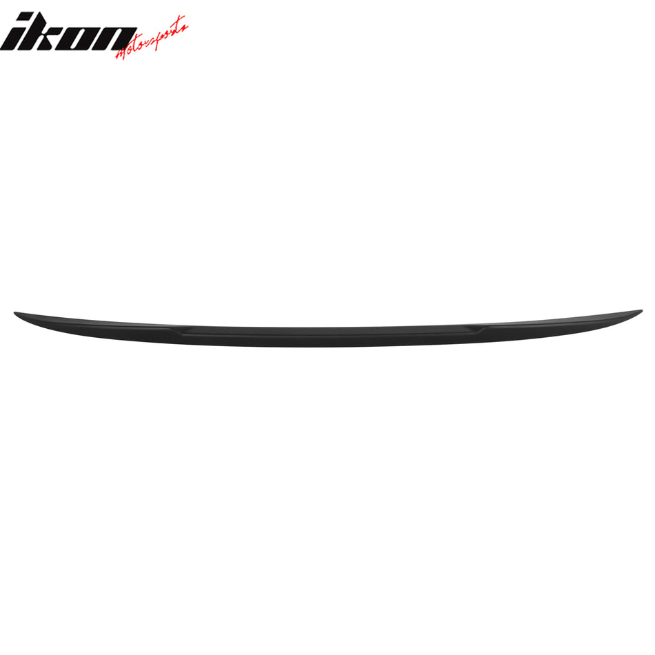 2004-2008 BMW E63 6-Series Pre-facelift Coupe IKON Style Unpainted Black Trunk Spoiler ABS