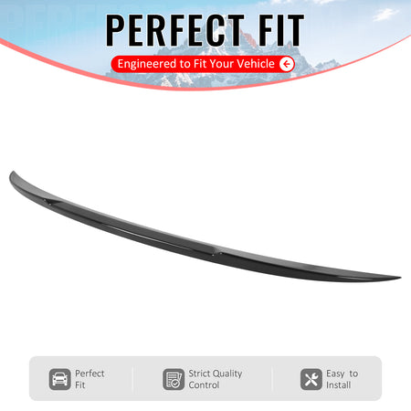 Fits 2004-2008 BMW 6-Series Coupe IKON Style Gloss Black Trunk Spoiler ABS
