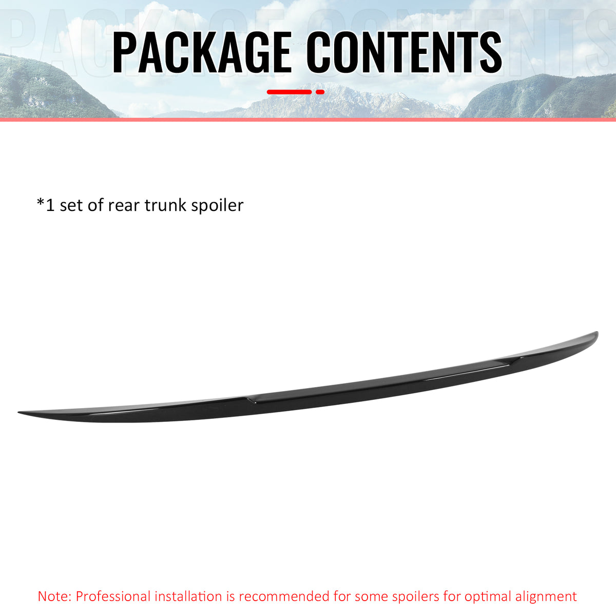 Fits 04-08 BMW E63 6 Series Coupe IKON Style Trunk Spoiler Wing Gloss Black ABS