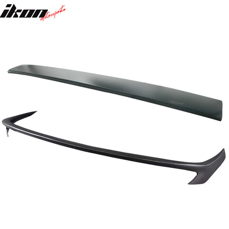 Fits 02-05 BMW E65 7-Series AC Style Trunk Spoiler PU + Roof Spoiler Unpainted