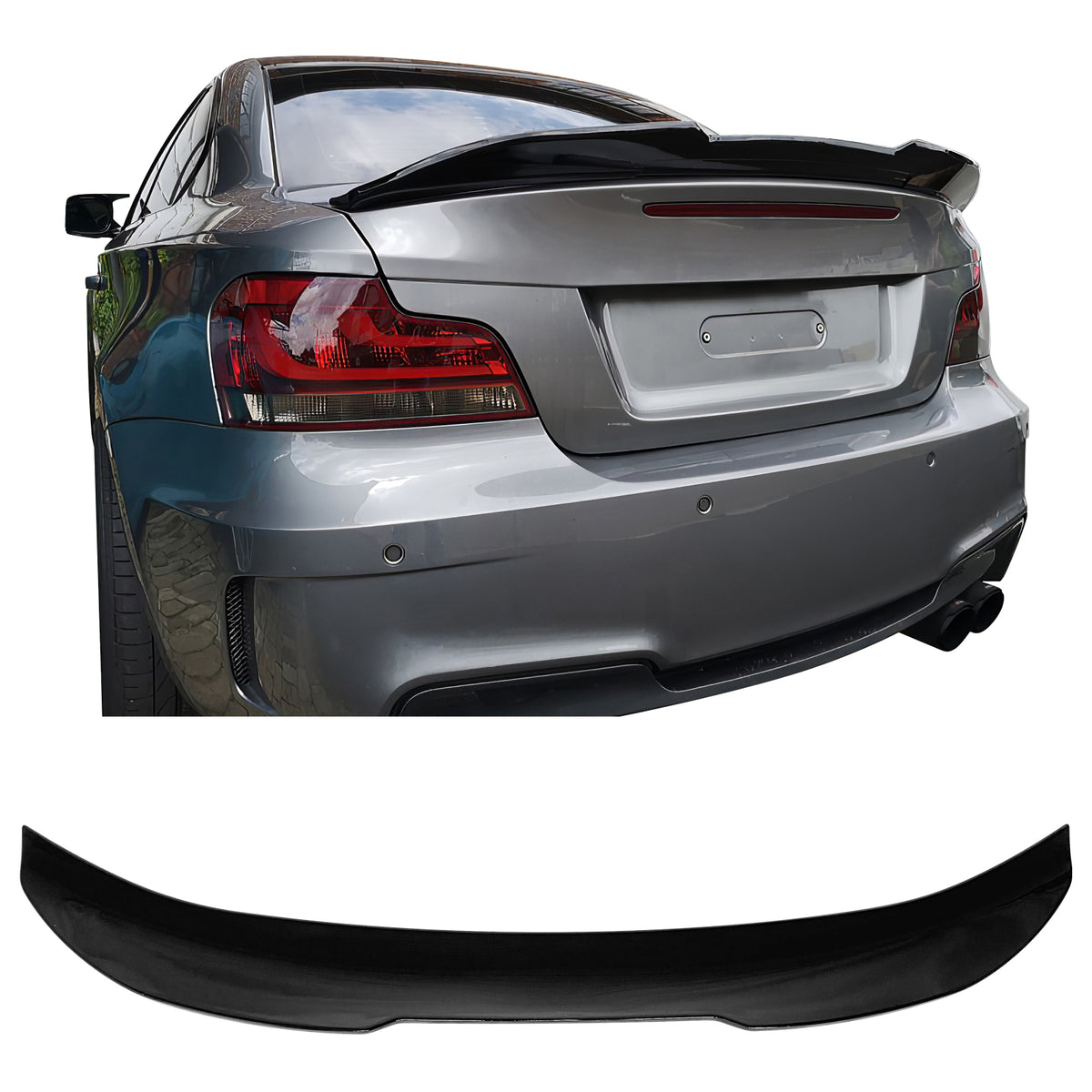 Fit 2008-2013 BMW E82 1 Series M Coupe Trunk Spoiler PSM Style