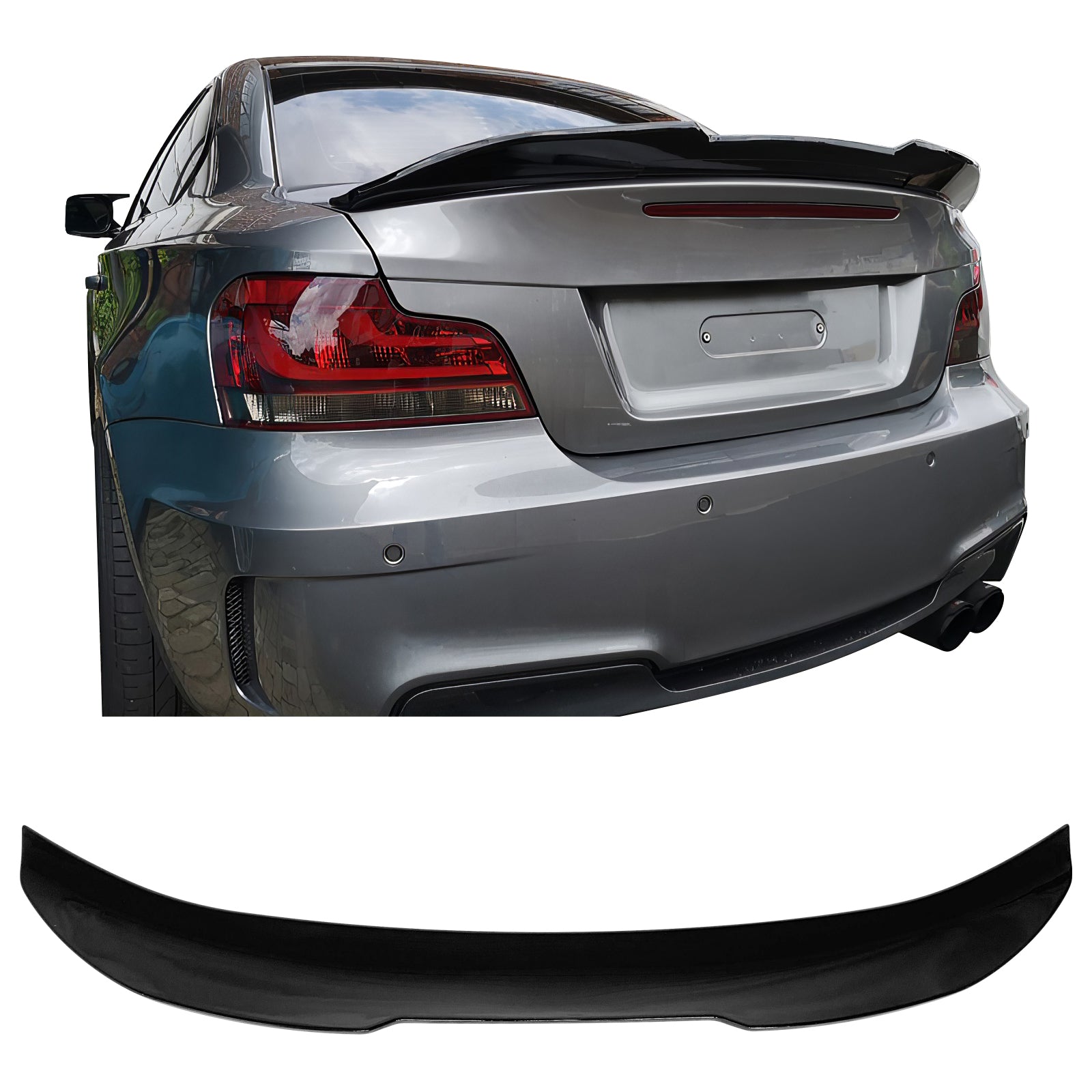 Fit 2008-2013 BMW E82 1 Series M Coupe Trunk Spoiler PSM Style