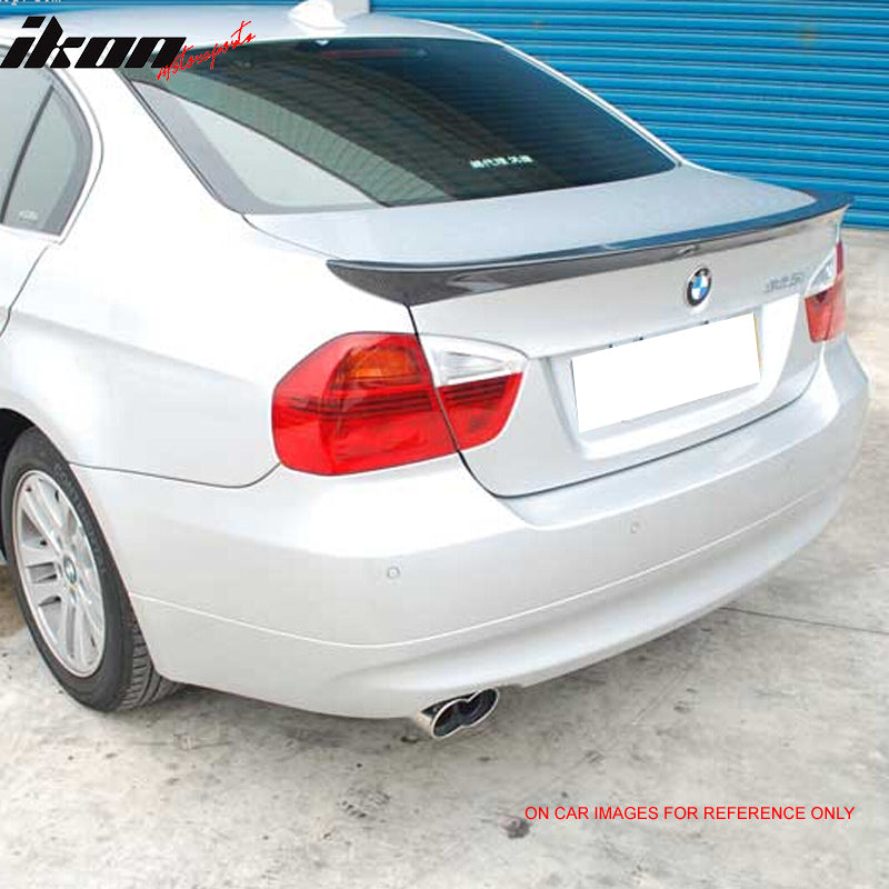 2006-2011 BMW E90 3 Series Sedan A Style Matte Black Rear Spoiler Wing