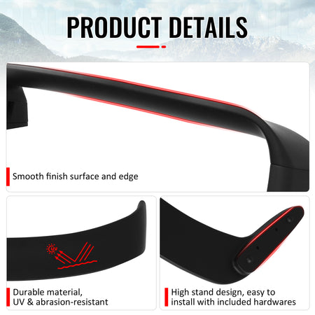 For 06-11 BMW E90 3 Series 08-12 M3 Sedan LTW GT Style Trunk Spoiler Wing ABS