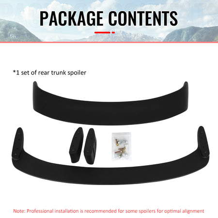 For 06-11 BMW E90 3 Series 08-12 M3 Sedan LTW GT Style Trunk Spoiler Wing ABS