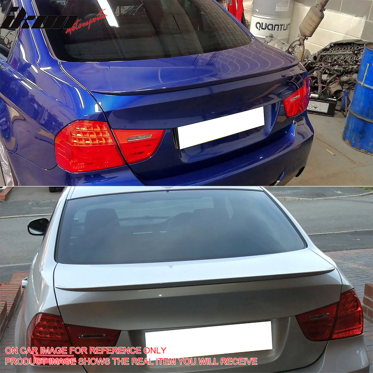 Fits 06-11 BMW E90 3-Series Trunk Spoiler M3 Style Rear Wing ABS Lip #381 Blue