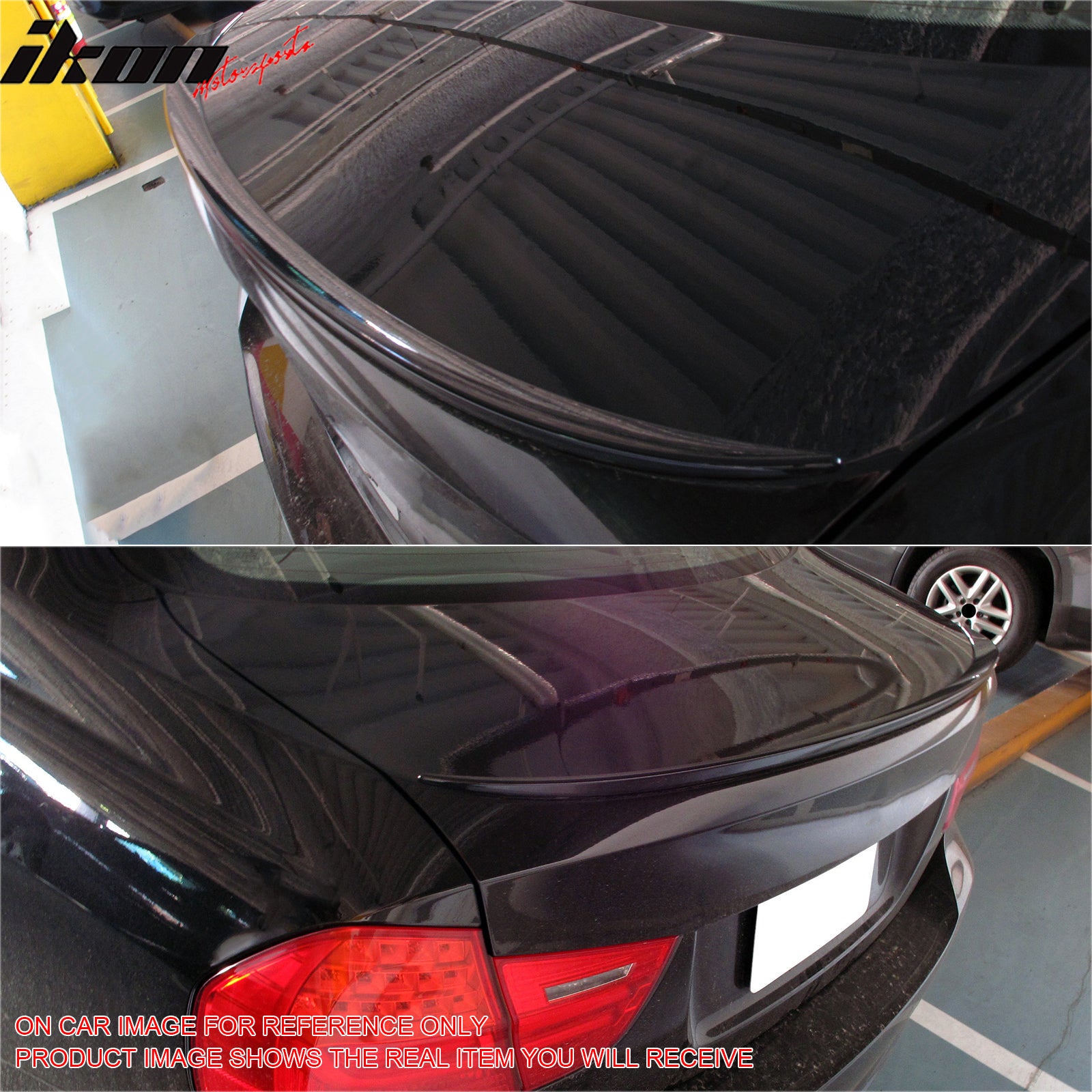 Fits 06-11 BMW E90 3-Series Trunk Spoiler M3 Style Rear Deck Wing ABS #475 Black