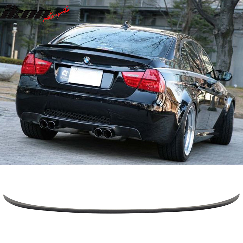 2006-2011 BMW E90 3 Series M3 Style Matte Black Rear Spoiler Wing ABS