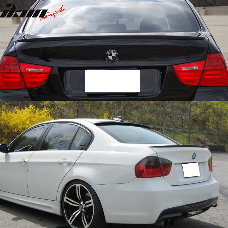 2006-2011 BMW E90 3 Series M3 Style Matte Black Rear Spoiler Wing ABS