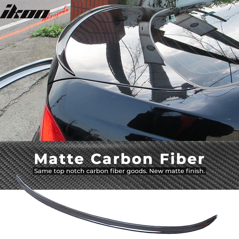 Fits 06-11 BMW 3-Series E90 M3 Style Trunk Spoiler Lip Wing - Carbon Fiber
