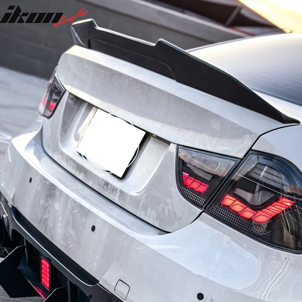 Fits 06-11 BMW E90 3-Series & M3 Sedan PSM Style Rear Trunk Spoiler Gloss Black