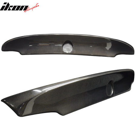 IKON MOTORSPORTS, Trunk Spoiler Compatible With 2007-2013 BMW E92 3 Series Coupe & M3 E92 Convertible , Matte Carbon Fiber CSL Style Rear Spoiler Wing, 2008 2009 2010 2011 2012