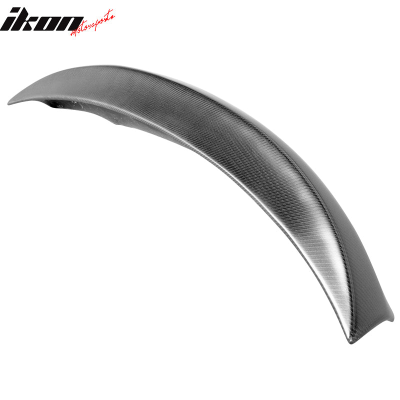 IKON MOTORSPORTS, Trunk Spoiler Compatible With 2007-2013 BMW E92 3 Series Coupe & M3 E92 Convertible , Matte Carbon Fiber CSL Style Rear Spoiler Wing, 2008 2009 2010 2011 2012