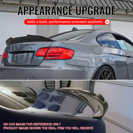 Fits 07-13 BMW E92 3-Series Coupe PSM Style Rear Trunk Spoiler Wing Matte Black