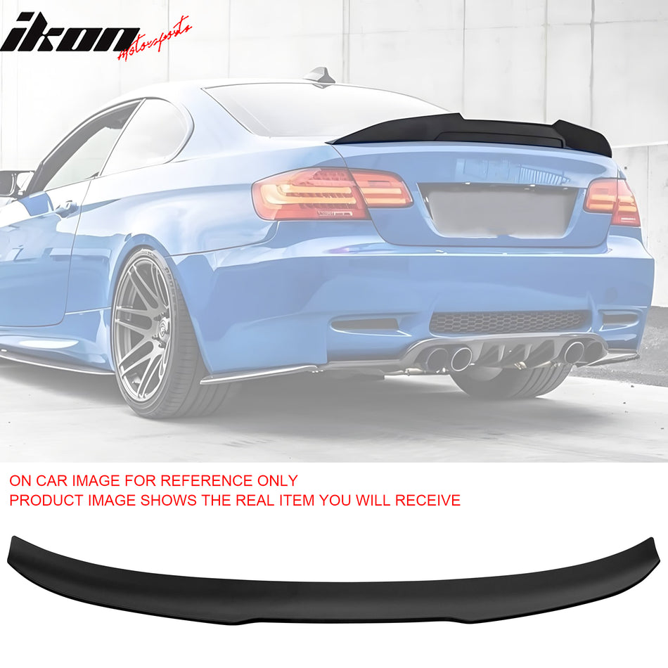 2007-2013 BMW E92 3-Series Coupe M3 PSM Matte Black Trunk Spoiler ABS