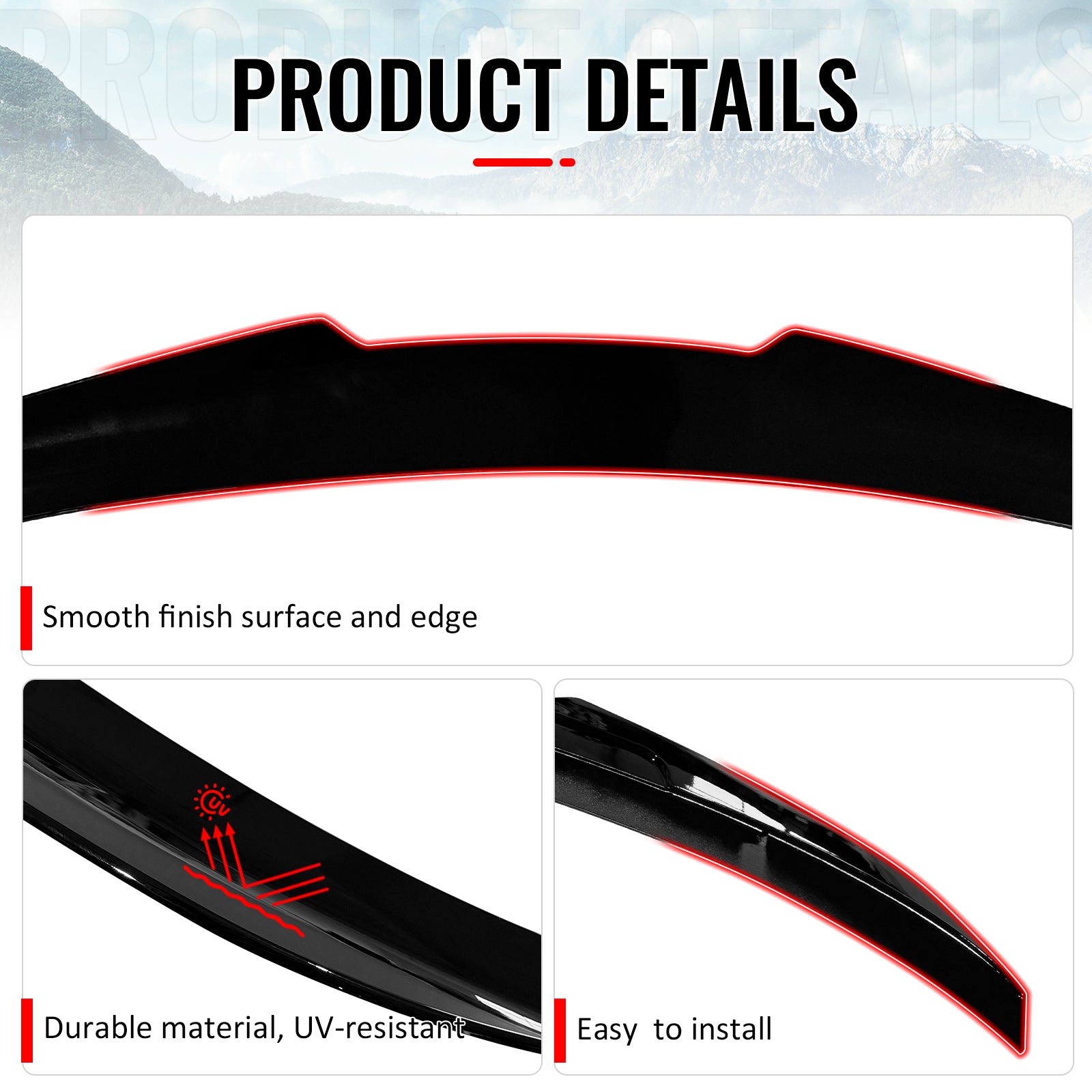 Fits 07-13 BMW E92 3-Series Coupe PSM Style Rear Trunk Spoiler Wing Gloss Black