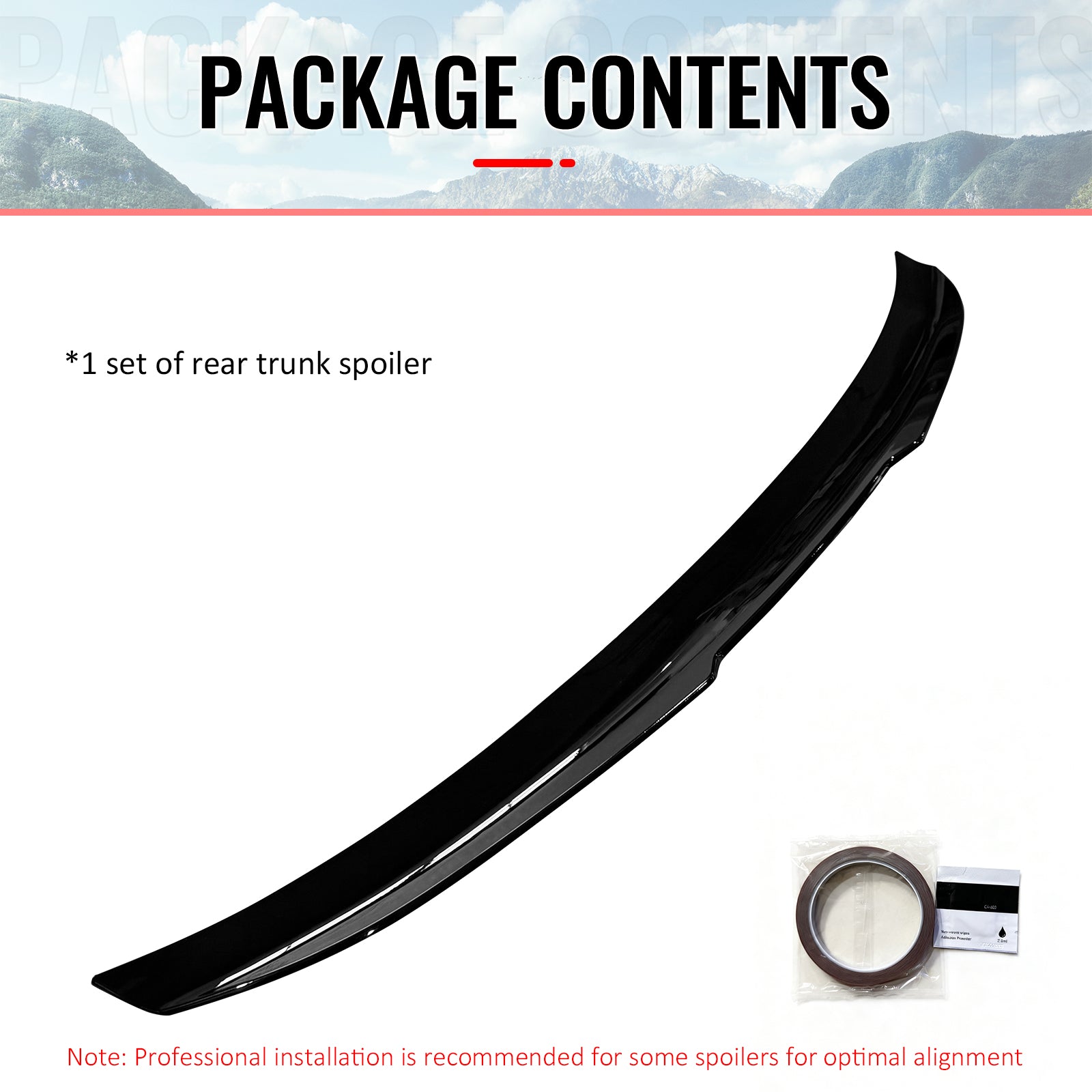 Fits 07-13 BMW E92 3-Series Coupe PSM Style Rear Trunk Spoiler Wing Gloss Black