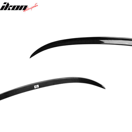 Fits 07-13 BMW 3-Series E93 2-Door M3 Style Trunk Spoiler Lip Matte Carbon Fiber