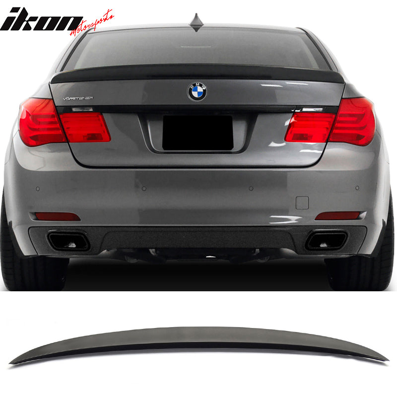 2009-2015 BMW F01 7 Series A Style Matte Black Rear Trunk Spoiler ABS