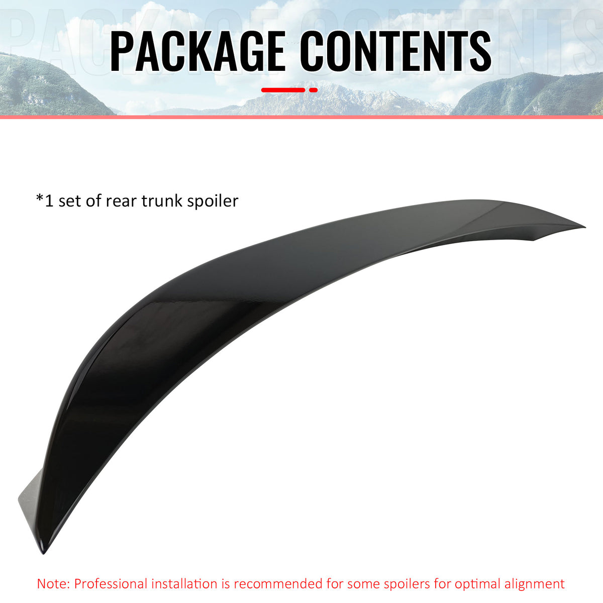 Fits 11-17 BMW F10 5 Series Sedan AC Style Trunk Spoiler ABS Painted #A76 Red