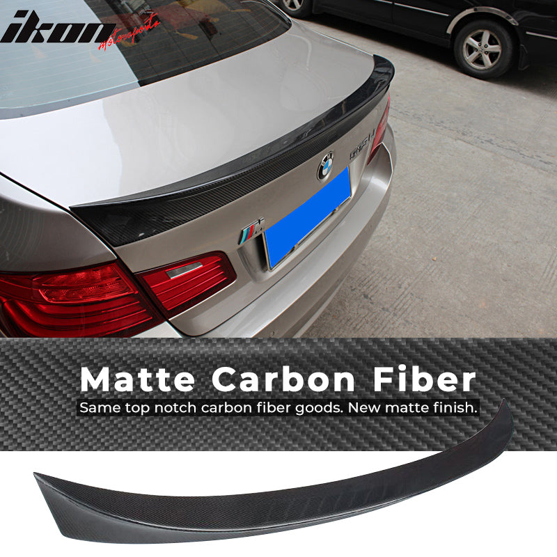 Fits 11-17 BMW F10 5 Series AC Style Trunk Spoiler - Carbon Fiber