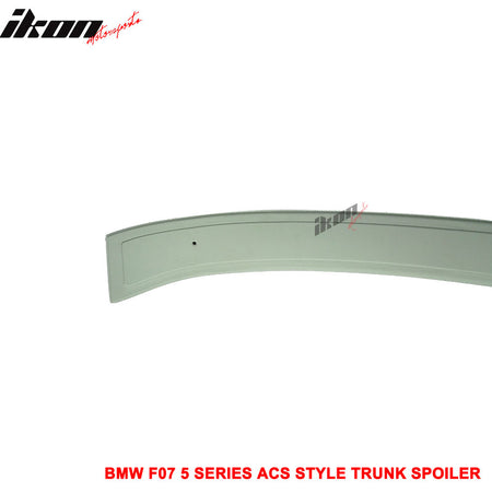 Fits 10-15 BMW F07 5 Series 535i GT HB AC Unpainted ABS Hatchback Trunk Spoiler