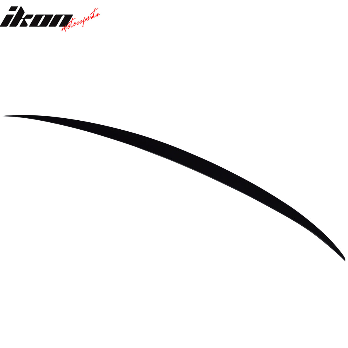 IKON MOTORSPORTS, Trunk Spoiler Compatible with 2011-2017 BMW F10 5-Series 4Dr Sedan, M5 Style Painted #416 Carbon Black Metallic ABS Plastic Rear Trunk Lid Spoiler Wing Lip