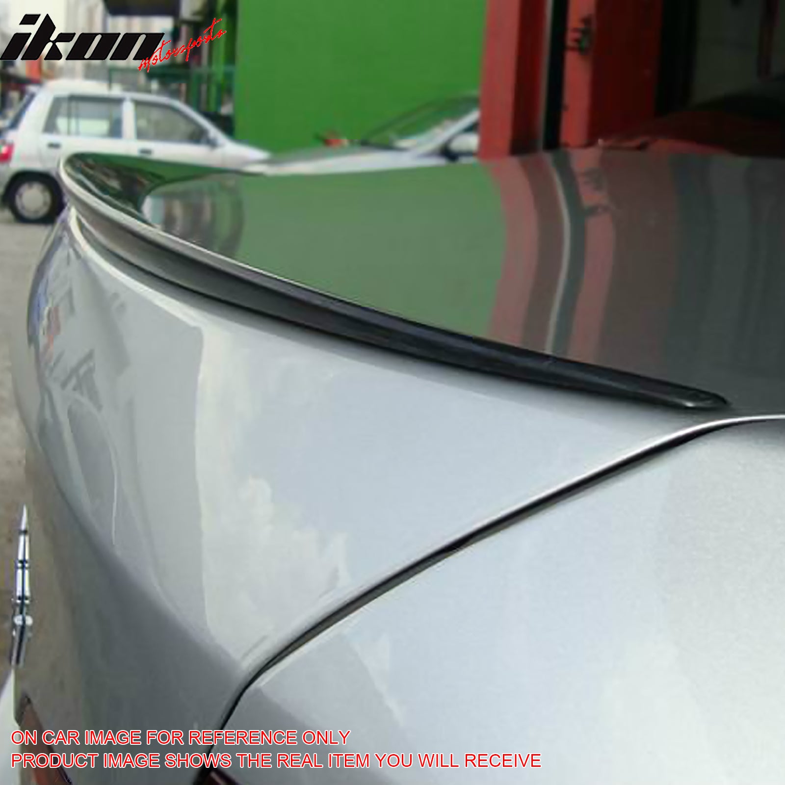 IKON MOTORSPORTS, Trunk Spoiler Compatible with 2011-2017 BMW F10 5-Series 4Dr Sedan, M5 Style Painted #A89, WA89 Imperial Blue Metallic ABS Plastic Rear Trunk Lid Spoiler Wing Lip